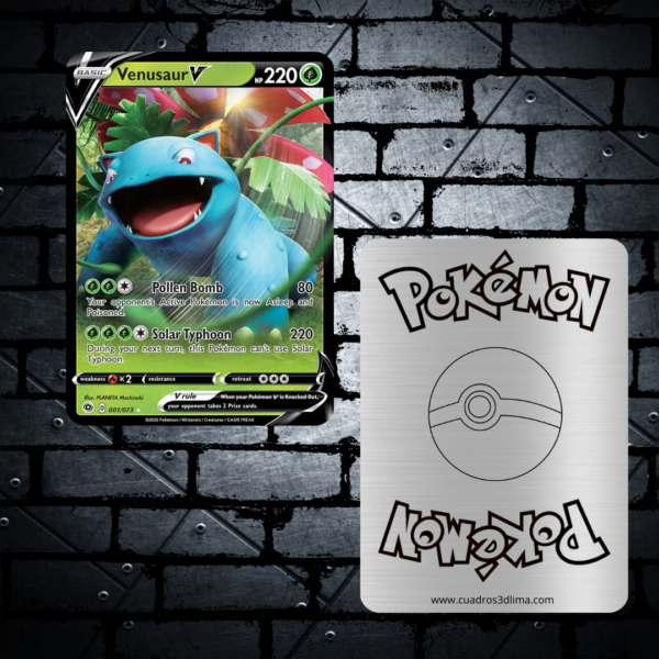 TCG Pokémon Venusaur V Aluminio - Imagen 2
