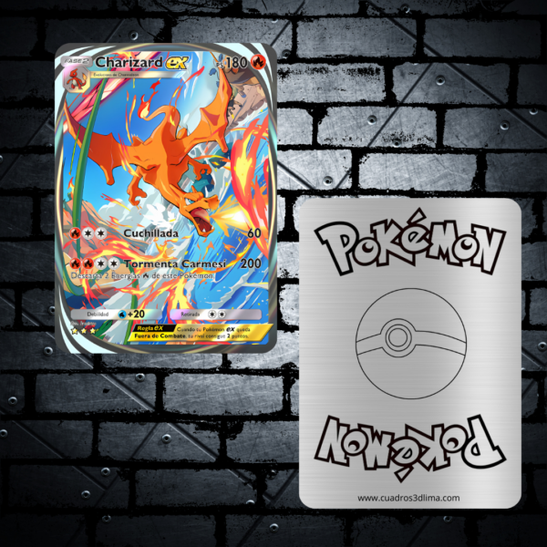 TCG Pokémon Charizard EX Aluminio - Imagen 2