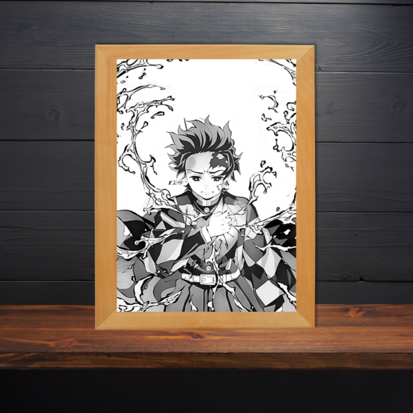 Cuadro LED Demon Slayer Tanjiro y Rengoku - Imagen 2