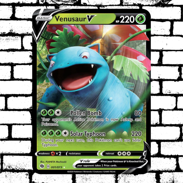 TCG Pokémon Venusaur V Aluminio