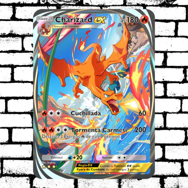 TCG Pokémon Charizard EX Aluminio