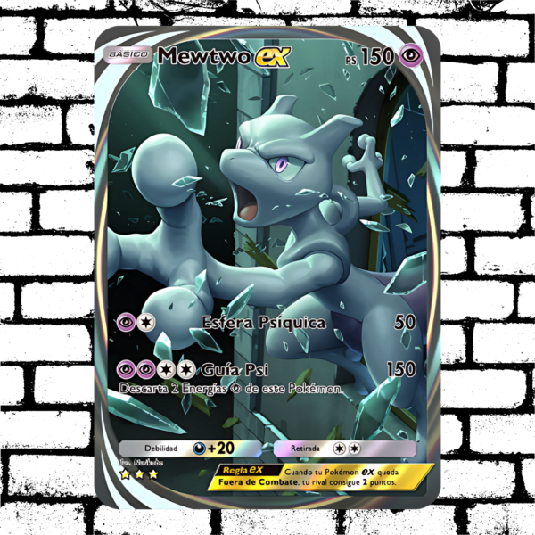 TCG Pokémon Mewtwo EX Aluminio