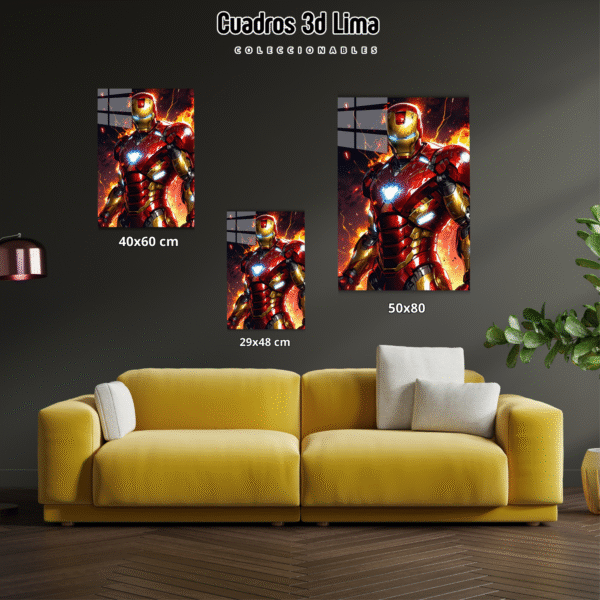 Cuadro Aluminio Marvel Ironman - Imagen 3