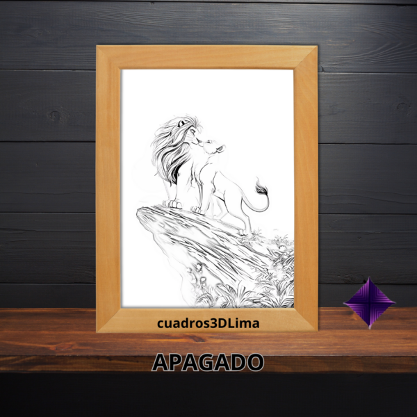 Cuadro LED Rey Leon - Imagen 4