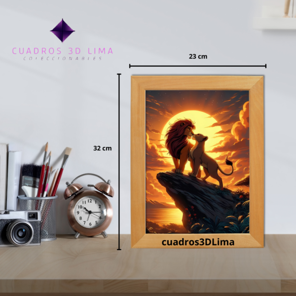 Cuadro LED Rey Leon - Imagen 3