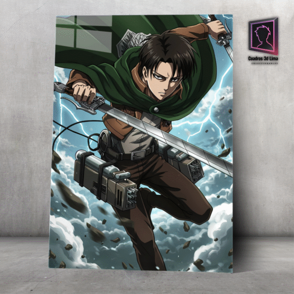 Cuadro Aluminio SNK Levi Ackerman - Imagen 3