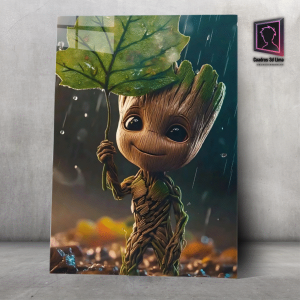Cuadro Aluminio Marvel Baby Groot - Imagen 2