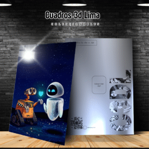 Cuadro Aluminio Disney WallE and Eva