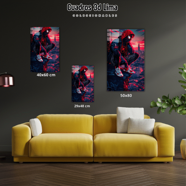 Cuadro Aluminio Marvel Spiderman Miles - Imagen 3