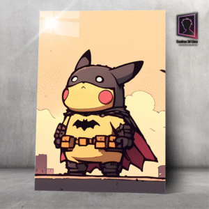 Cuadro Aluminio DC Batman Pikachu