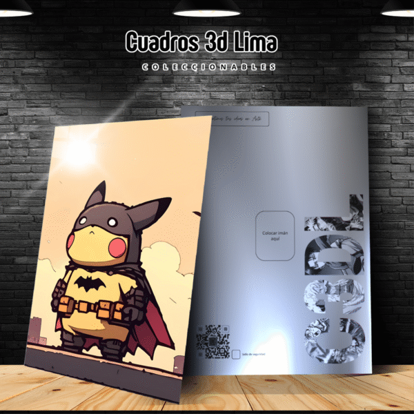 Cuadro Aluminio DC Batman Pikachu - Imagen 3