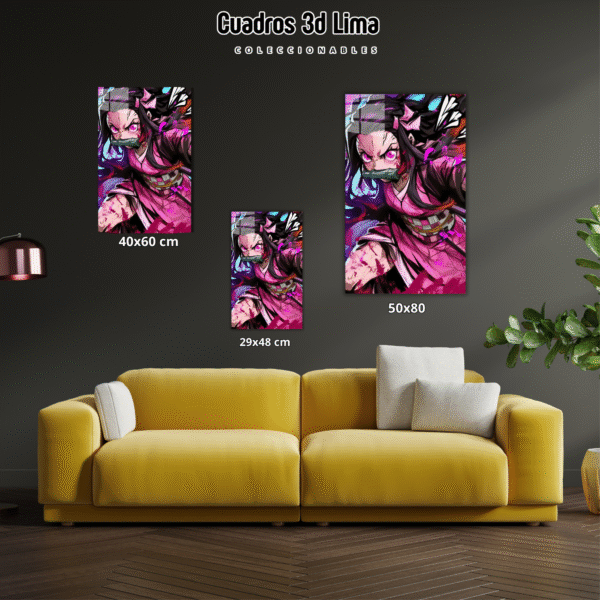 Cuadro Aluminio Demon Slayer Nezuko - Imagen 2