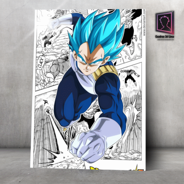 Cuadro Aluminio Dragon Ball Vegeta