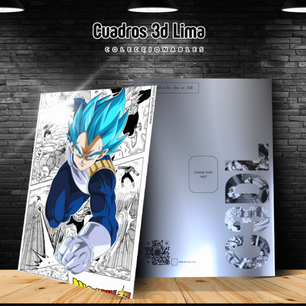 Cuadro Aluminio Dragon Ball Vegeta - Imagen 2