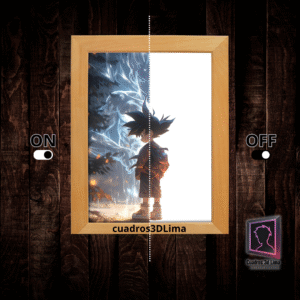Cuadro LED Goku del futuro