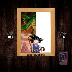 Cuadro LED Goku and Shenlong