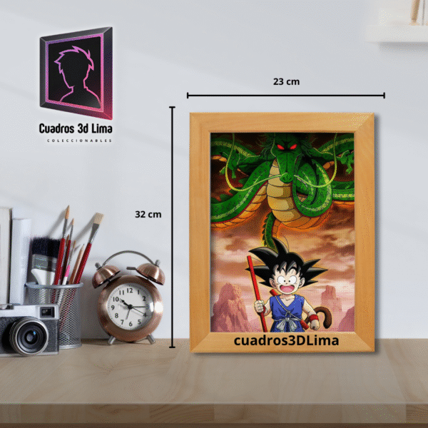 Cuadro LED Goku and Shenlong - Imagen 2