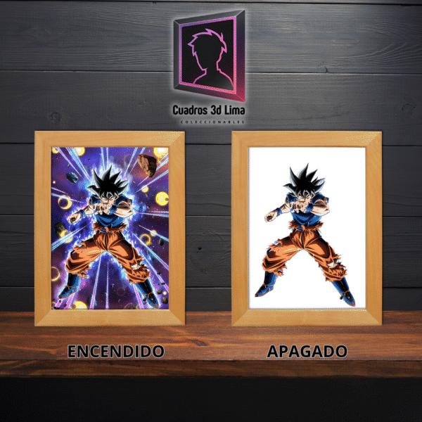 Cuadro LED Goku ultra instinto - Imagen 2