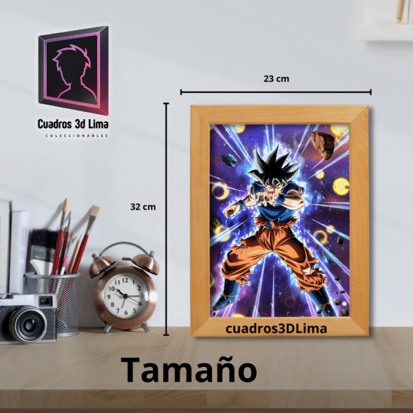 Cuadro LED Goku ultra instinto - Imagen 3