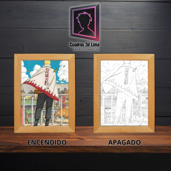 Cuadro LED Naruto septimo hokage - Imagen 2