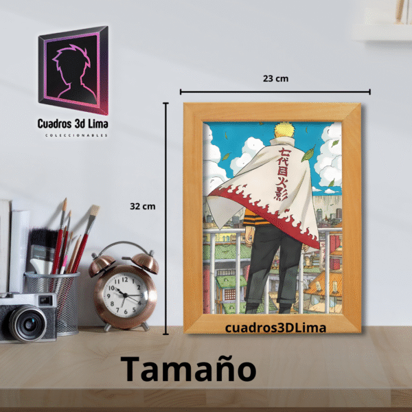 Cuadro LED Naruto septimo hokage - Imagen 3